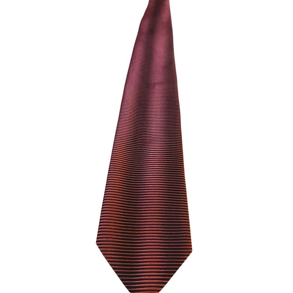 Murano Mens Tie Hand Tailored USA 100% Silk Lines EUC Stunning Pattern